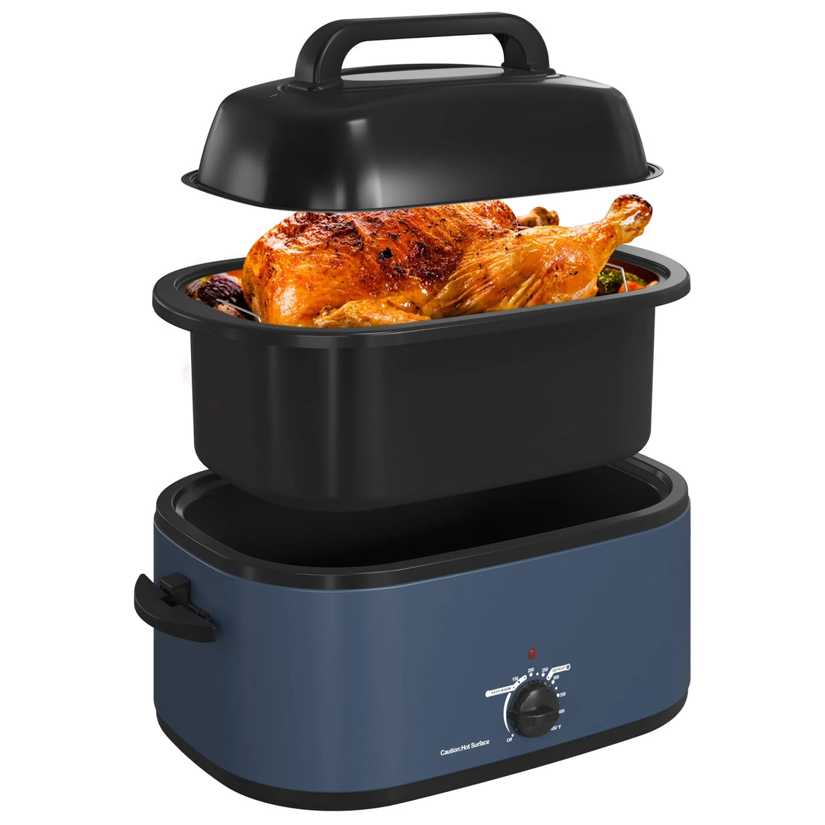 24 Quart Electric Roaster Oven with Self-Basting Lid O40335