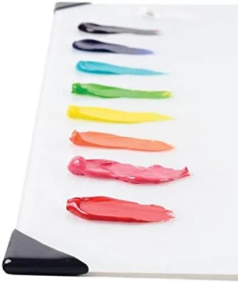 White Glass Table Top Palette 16" x 20" J200