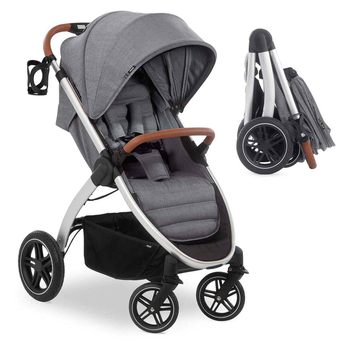 Melange Rose Stroller with Cup Holder and Canopy S20083