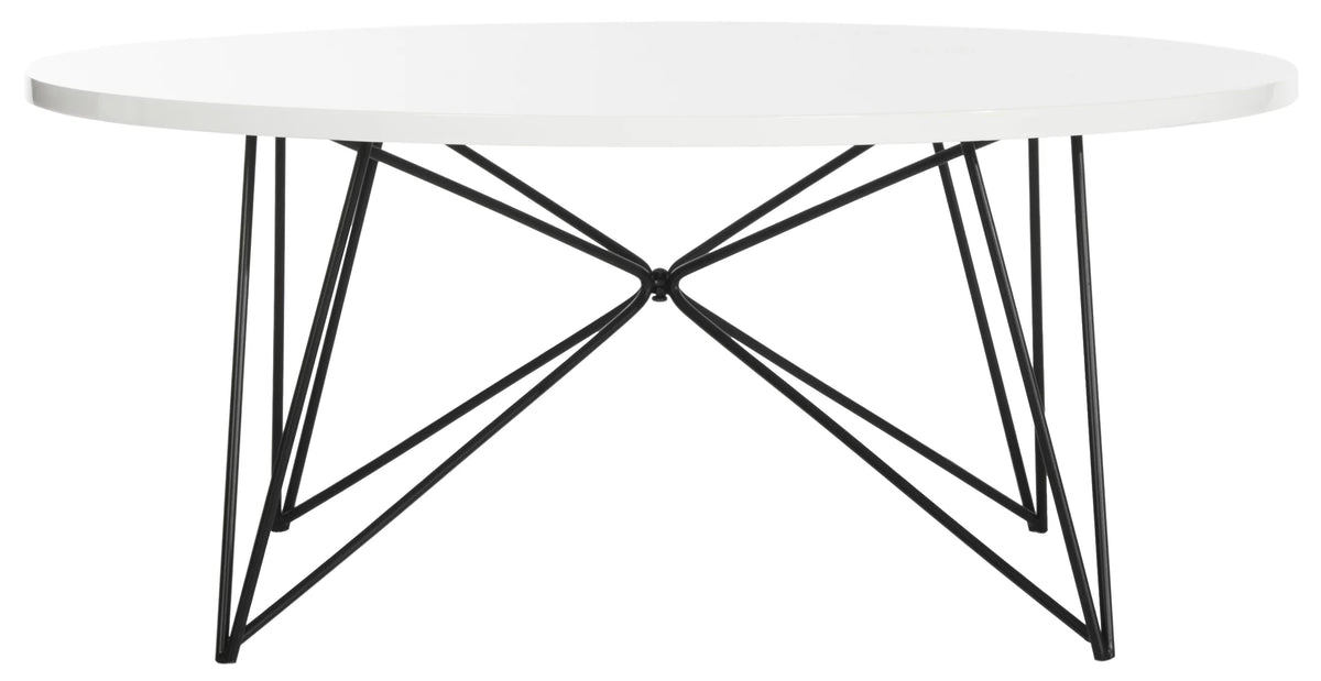 White Round Coffee Table Q7697