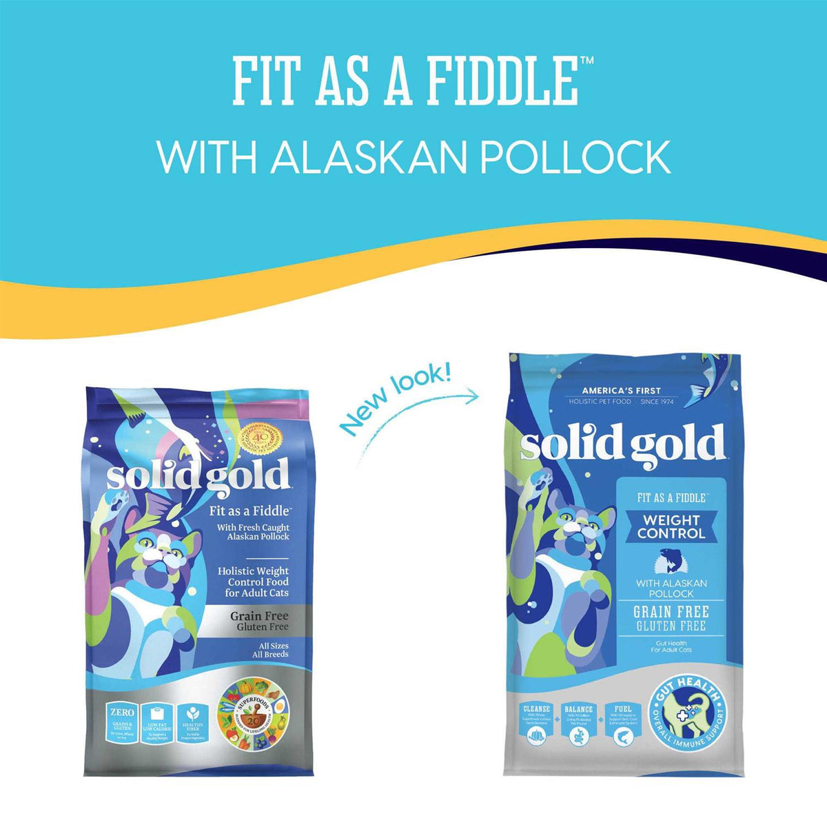 Solid Gold Grain-Free Alaskan Pollock Dry Cat Food A475391