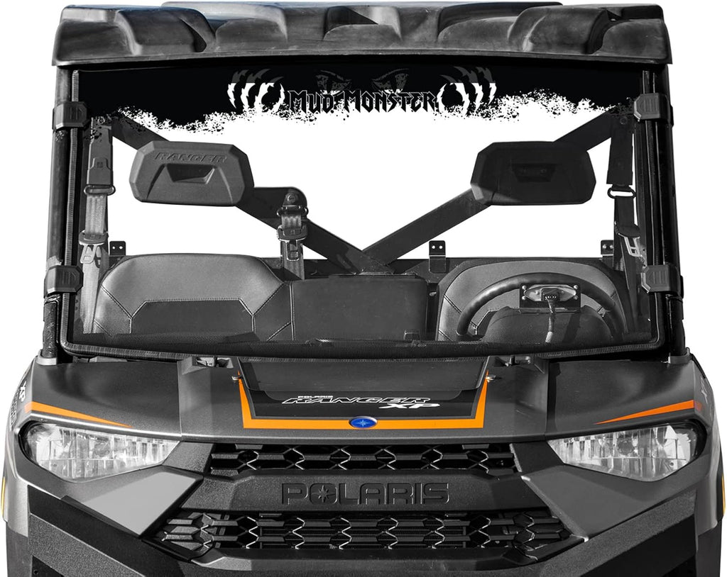Clear Scratch Resistant Full Windshield for Polaris Ranger XP 1000 / Crew Y910729