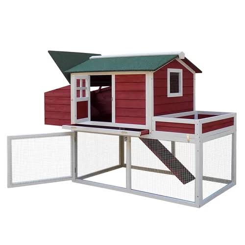 Chicken Coop with Run Area and Nesting Box Z3346