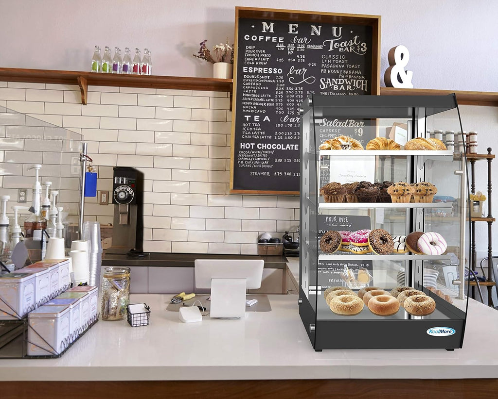 Commercial Glass Bakery Display Case 4 Tier with LED Lighting C391676