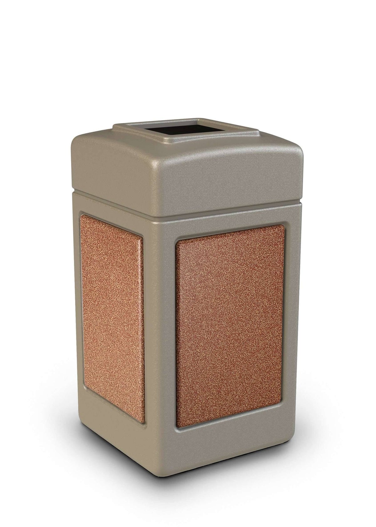 42 Gallon Beige Trash Receptacle I28709