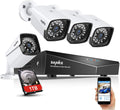 1080P 4 Pcs Security Camera System with 1TB Hard Drive A3161