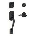Aged Bronze Handleset with Deadbolt and Door Lever R52003