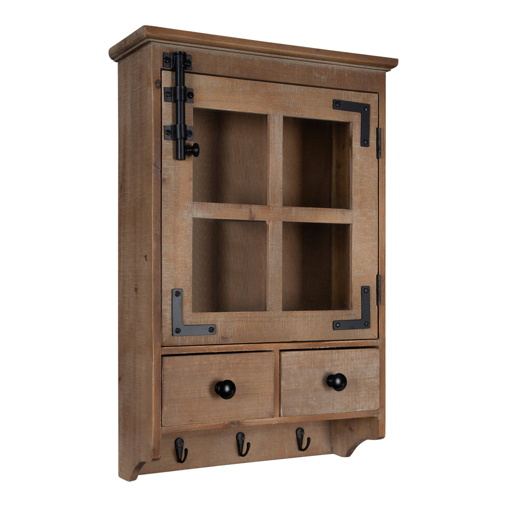 Brown Decorative Wood Wall Cabinet W668388