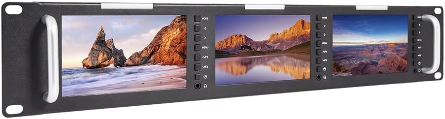 5 Inch Triple Rack Mount LCD Monitor M16673