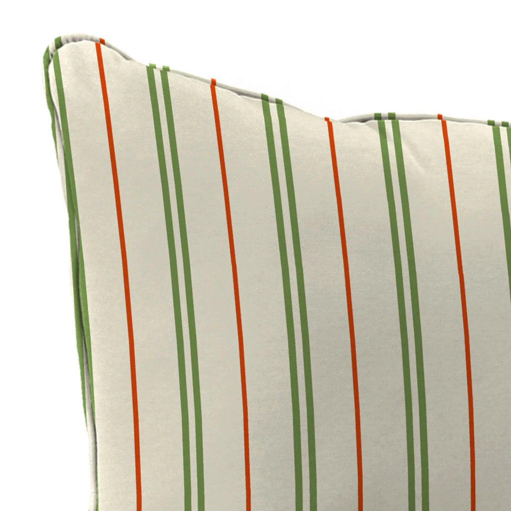 Grey Stripe Rectangular Outdoor Deep Seating Chair Cushion O534354
