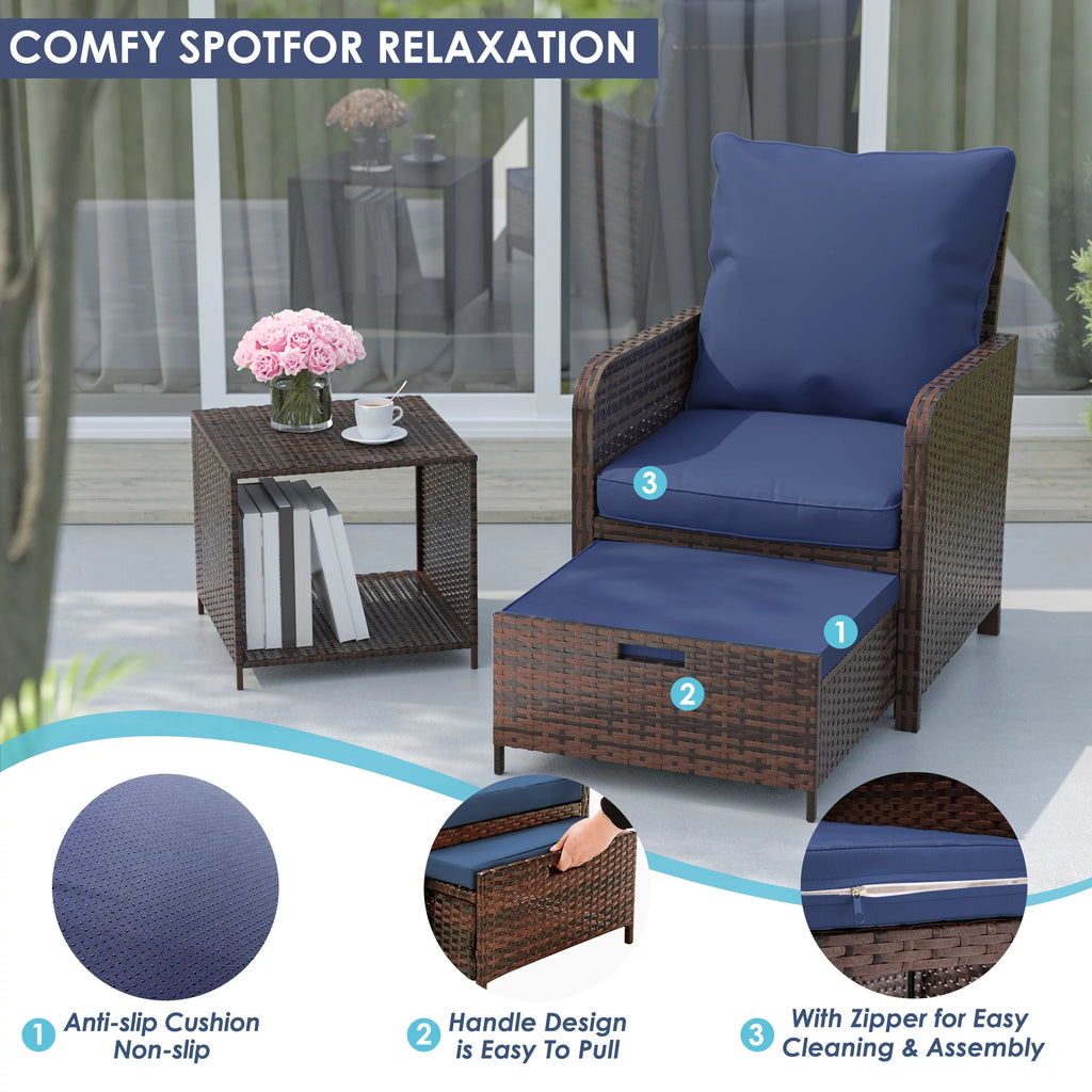 5 Piece Patio Furniture Set S50909