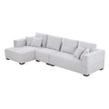 134'' Beige L-Shape Sectional Sofa P6227