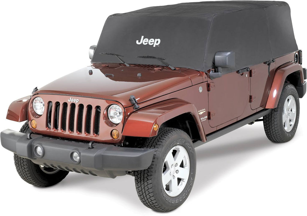 Silver Jeep Wrangler Cab Cover J877
