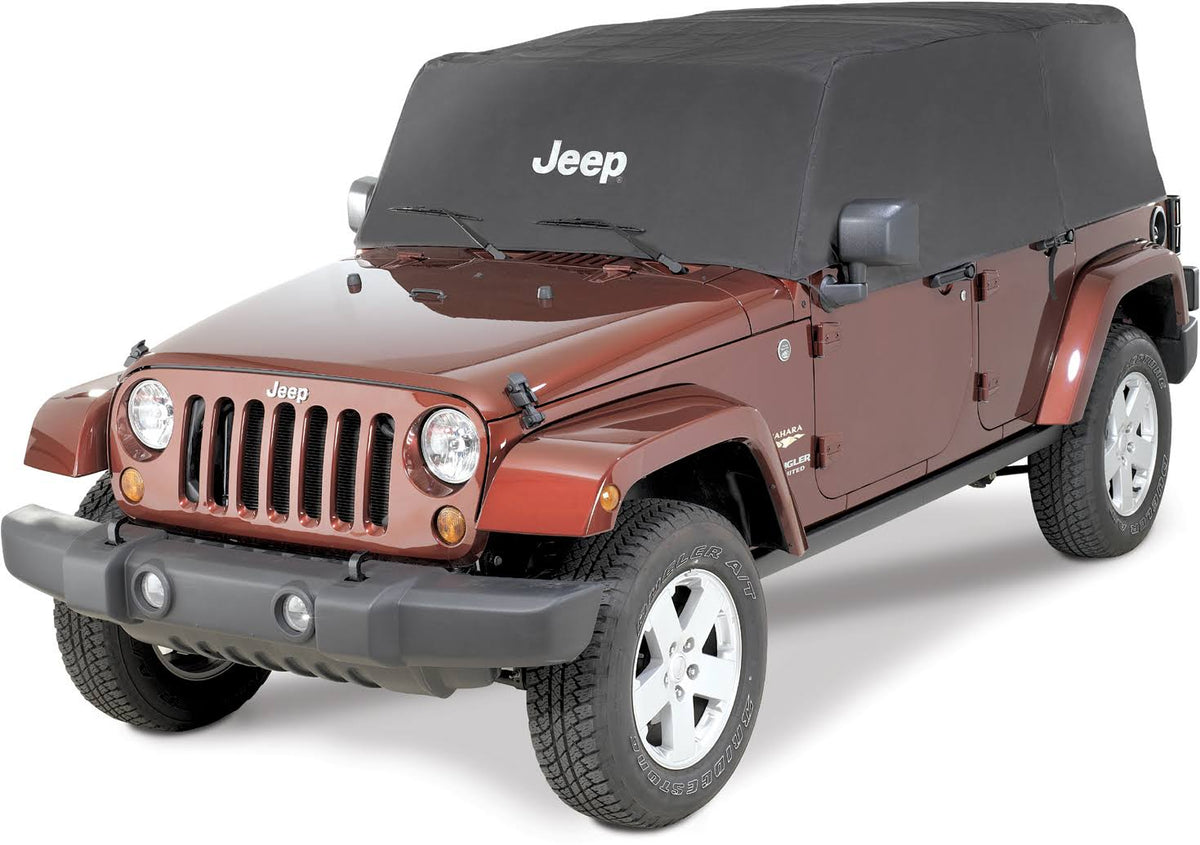 Silver Jeep Wrangler Cab Cover J877