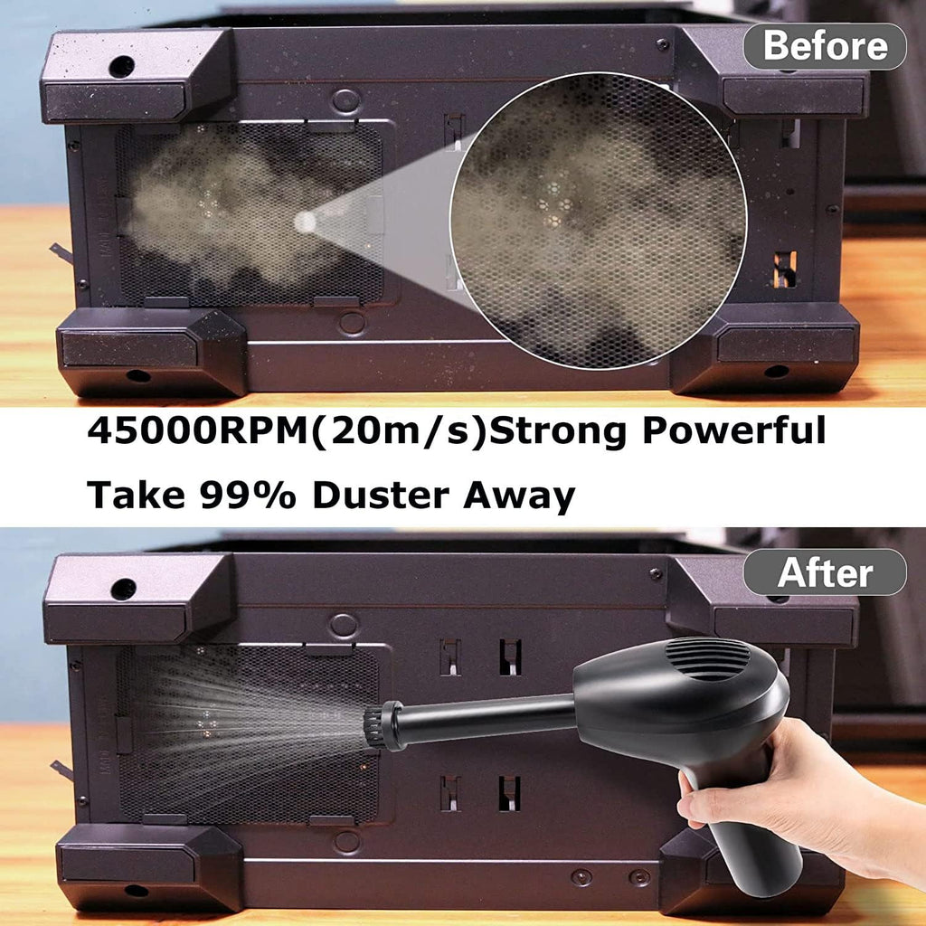 Cordless Electric Air Duster 45000 RPM 2500mAh Pack of 2 J5279