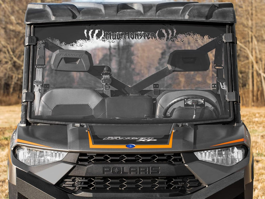Clear Scratch Resistant Full Windshield for Polaris Ranger XP 1000 / Crew Y910729