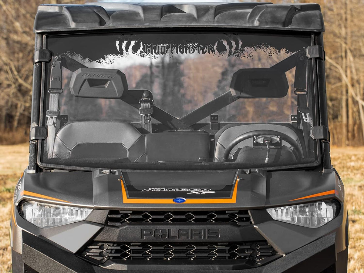 Clear Scratch Resistant Full Windshield for Polaris Ranger XP 1000 / Crew Y910729
