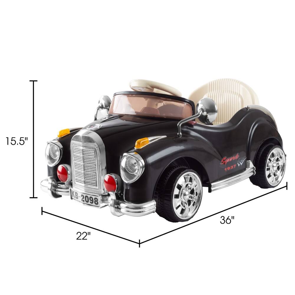 Black Battery Powered Ride on Toy Car G591