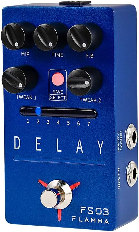 Cabinet Simulator Stereo Guitar Pedal with 11 Built-in Effects I132