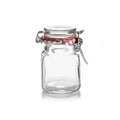 2 oz Glass Clip Top Square Spice Jar A409424
