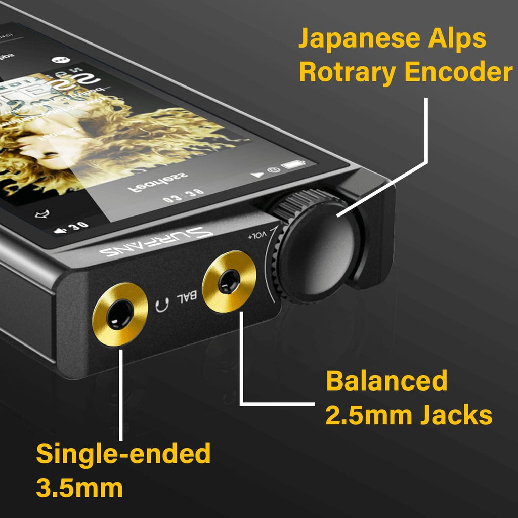 4.0 inches HiFi Lossless DSD Digital Audio Player with 32GB Memory Card I744731