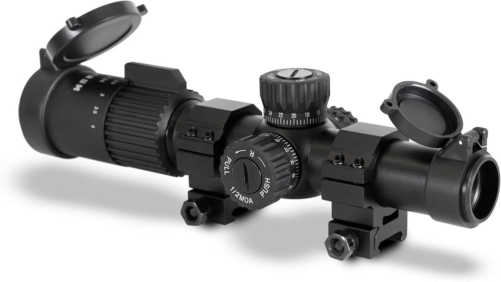 1-4x24 First Focal Plane Rifle Scope with Illuminated BDC Reticle Z296516