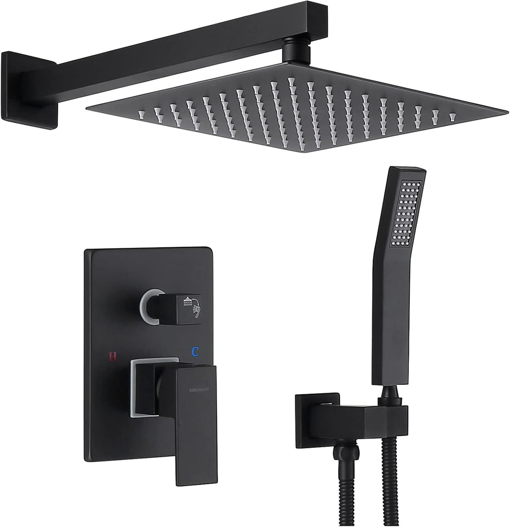 Matte Black Rain Shower System M1547
