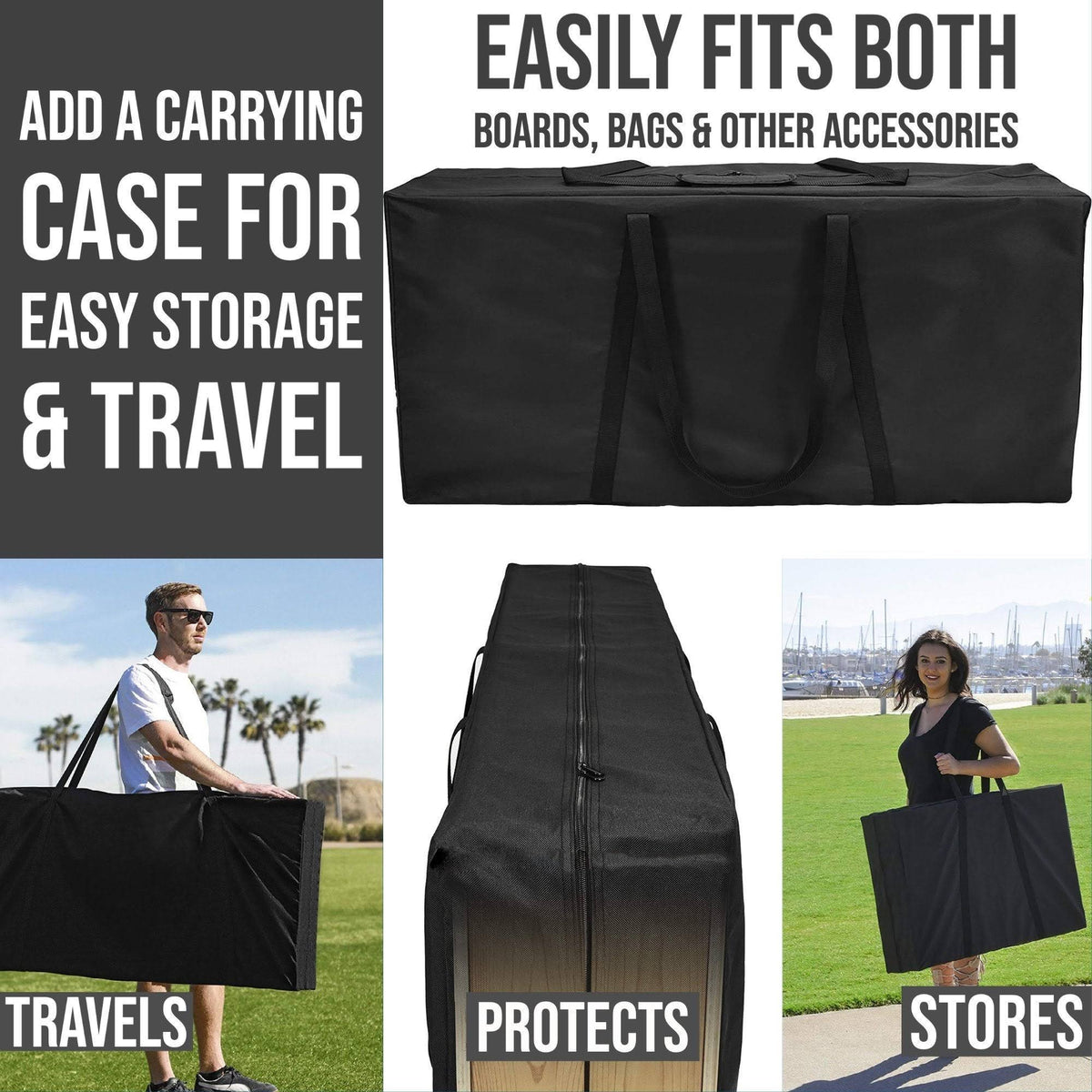 Green Tile Cornhole Set with Carrying Case P247708