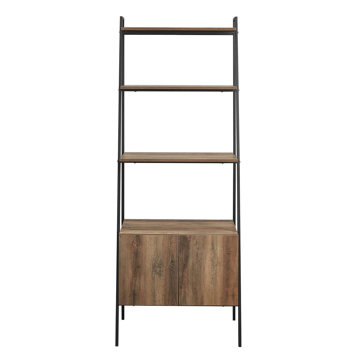 72-Inch Ladder Storage Bookshelf Dark Walnut H4604