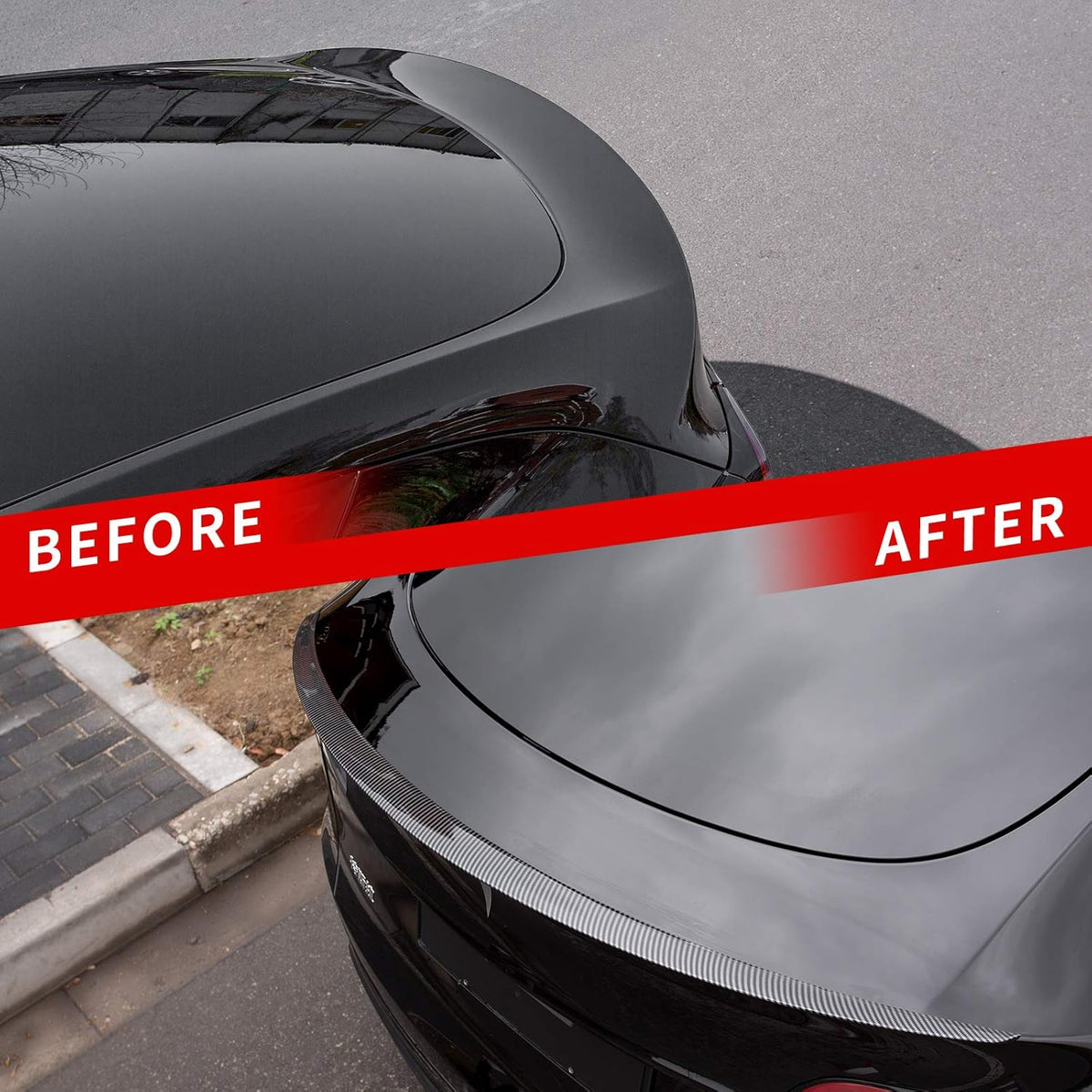 Glossy Carbon Fiber Spoiler Pack of 2 G55234