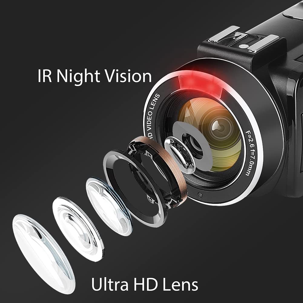 4K 56MP Camcorder with External Mic X92947
