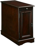 Gray Wood Storage End Table Q872711