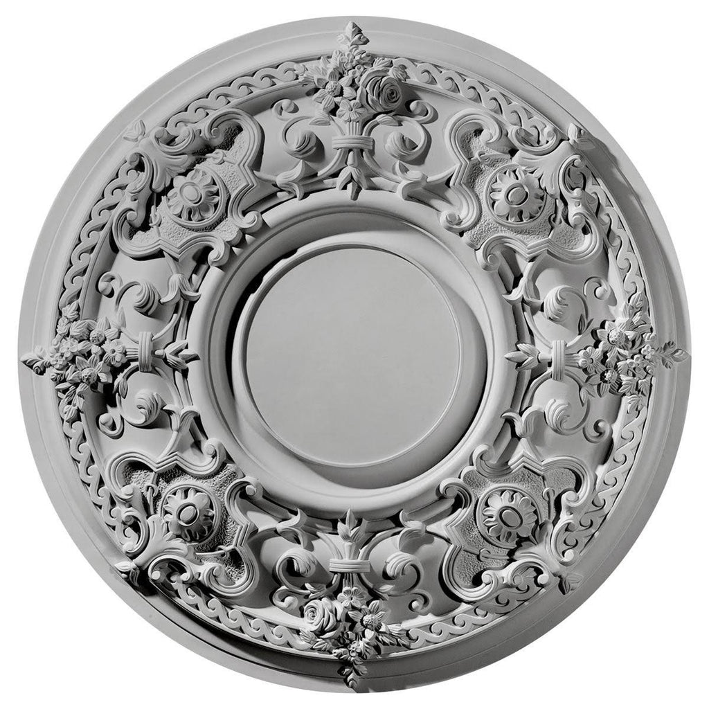 Hand-Painted Hickory Ceiling Medallion I8818
