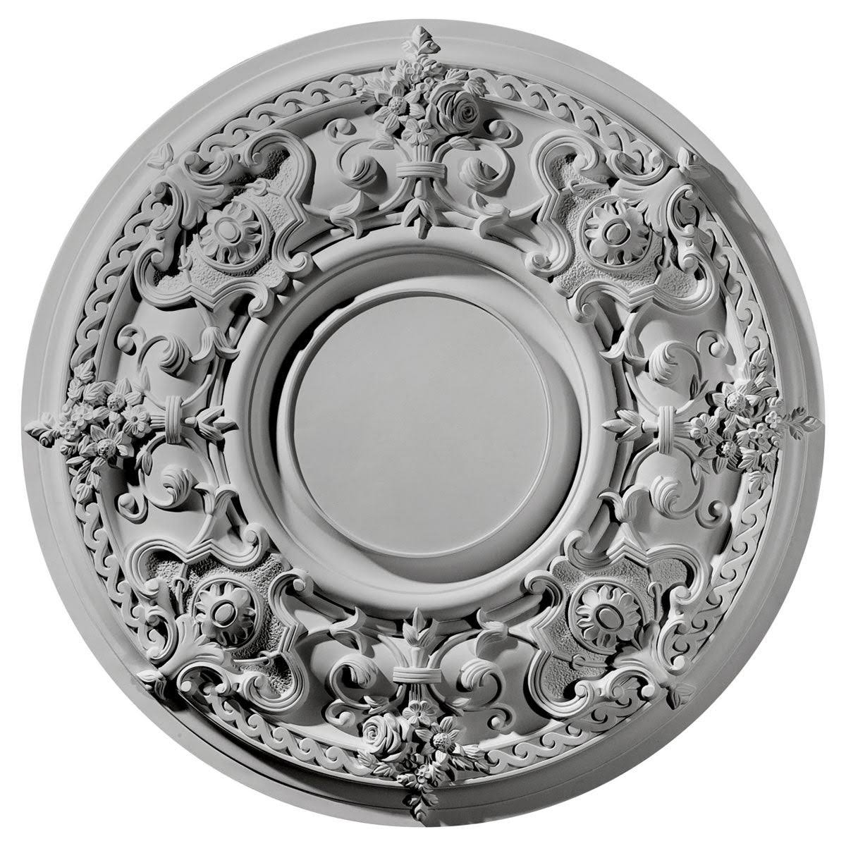 Hand-Painted Hickory Ceiling Medallion I8818