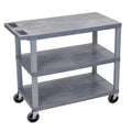 Gray 3 Flat Shelves Cart H916554