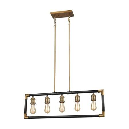 5-Light Brass Oil Rubbed Bronze Chandelier W772768