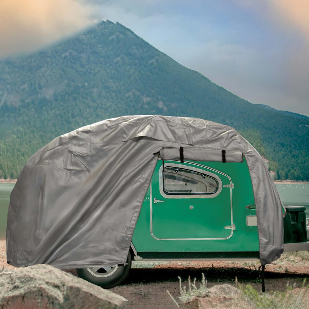 Teardrop Trailer Camper Cover Fits 12'–15'L, 7'W C43252