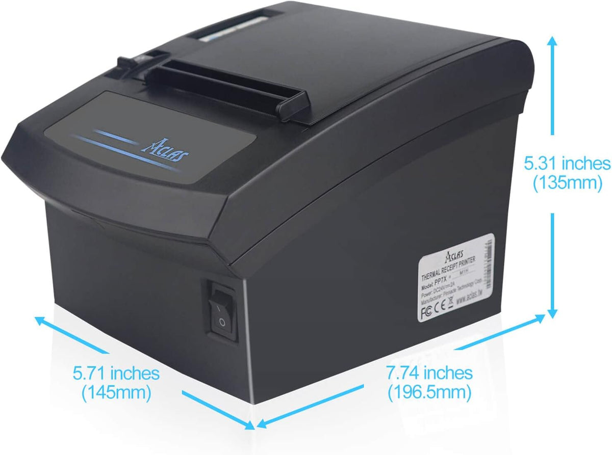 Thermal Receipt Printer 80mm with Auto Cutter USB Serial Port X94825
