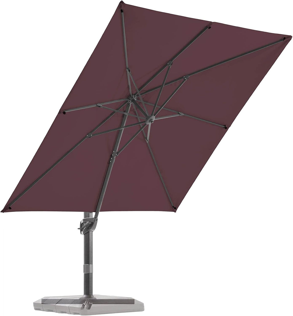9x9 FT Navy Blue Aluminum Cantilever Patio Umbrella A2831