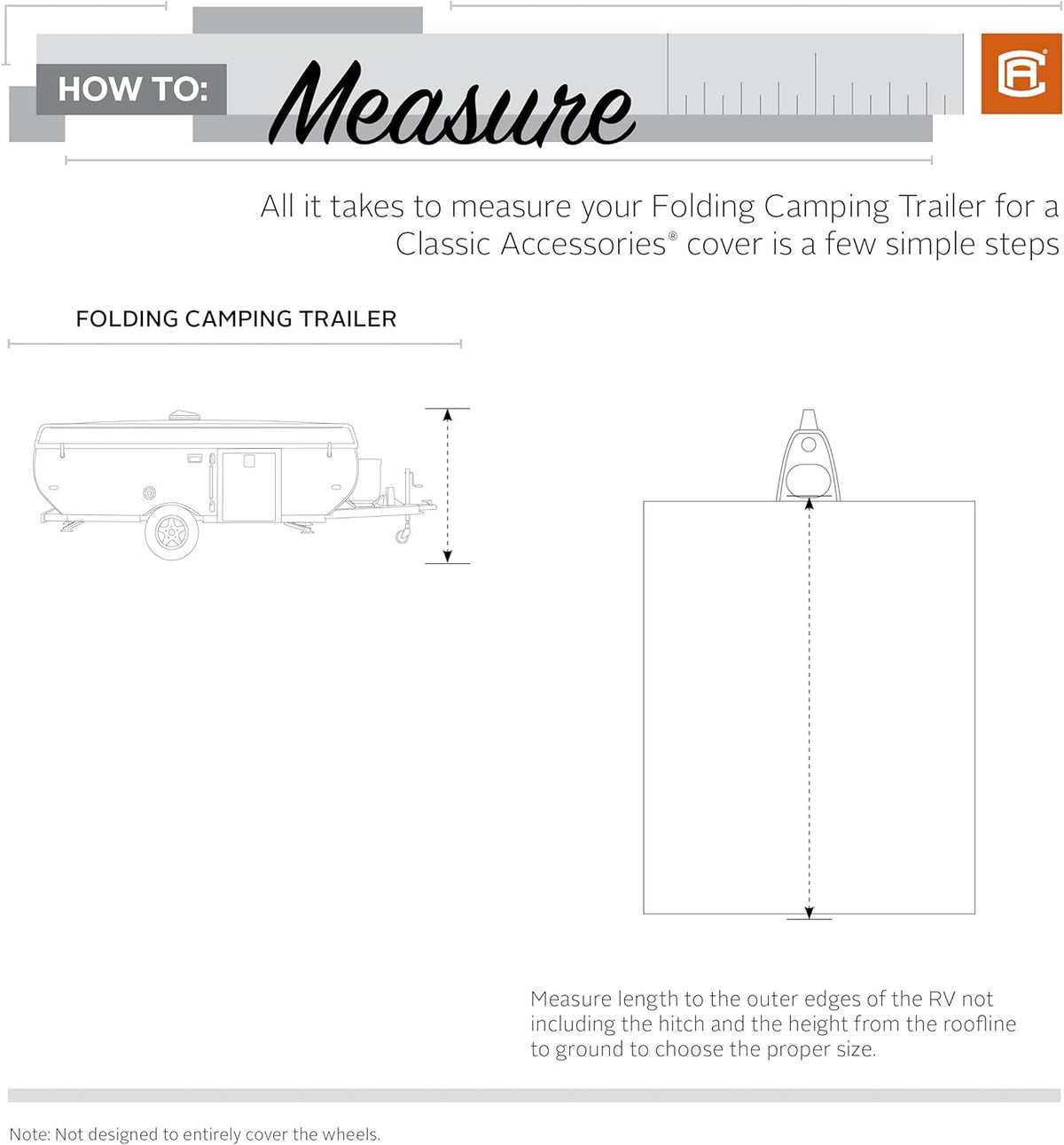 Grey Pop-Up Camper Trailer Cover L68698