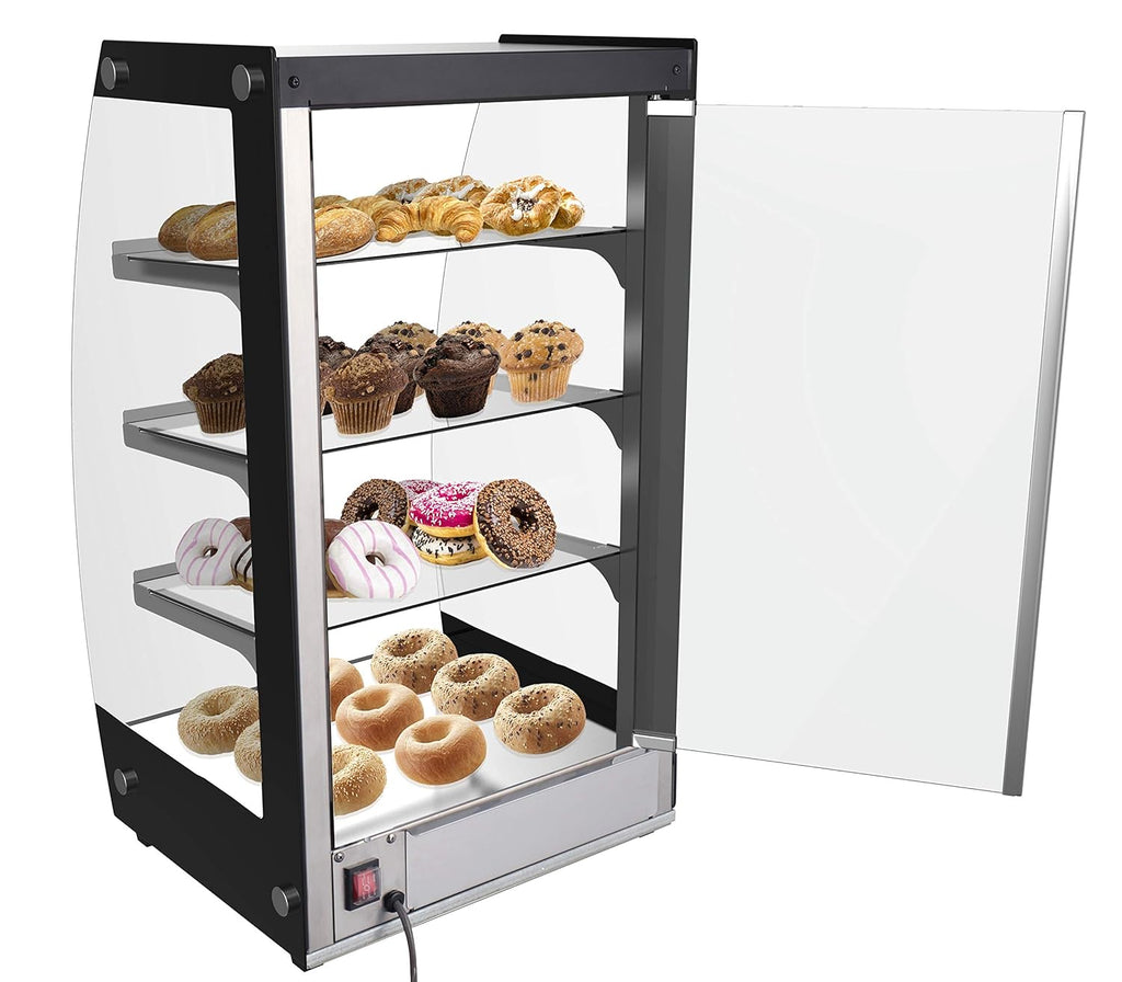 Commercial Glass Bakery Display Case 4 Tier with LED Lighting C391676