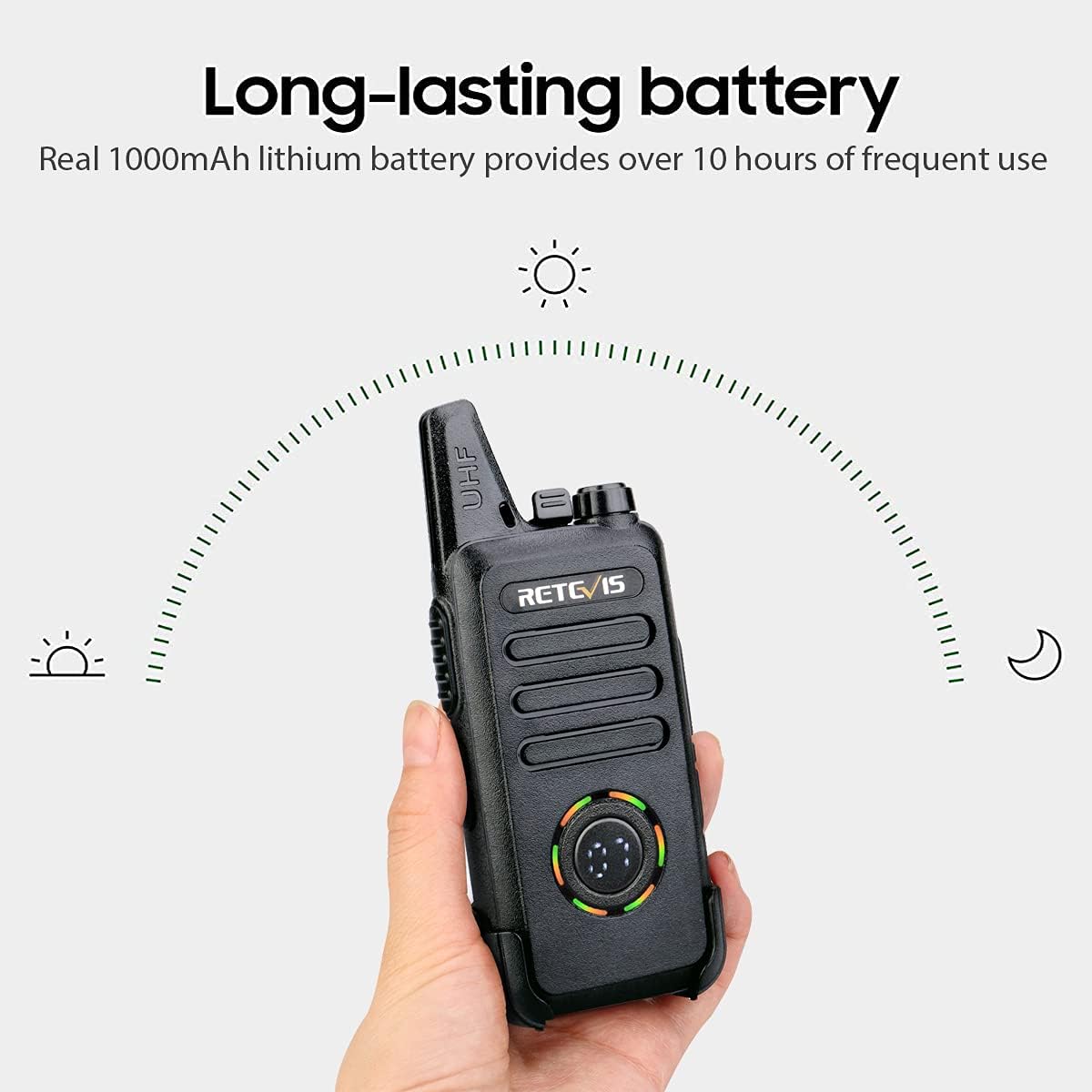 2 Way Radios Walkie Talkies 10 Pack Rechargeable with Earpiece P68318