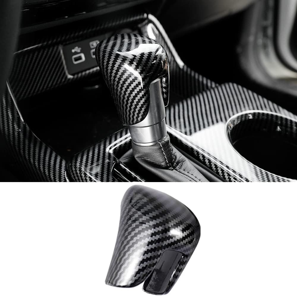 Carbon Fiber Grain Gear Shift Knob Cover Pack of 2 X7647