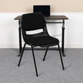 Black Padded Stack Chair B182
