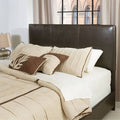 King Headboard in Brown Leatherette Y133