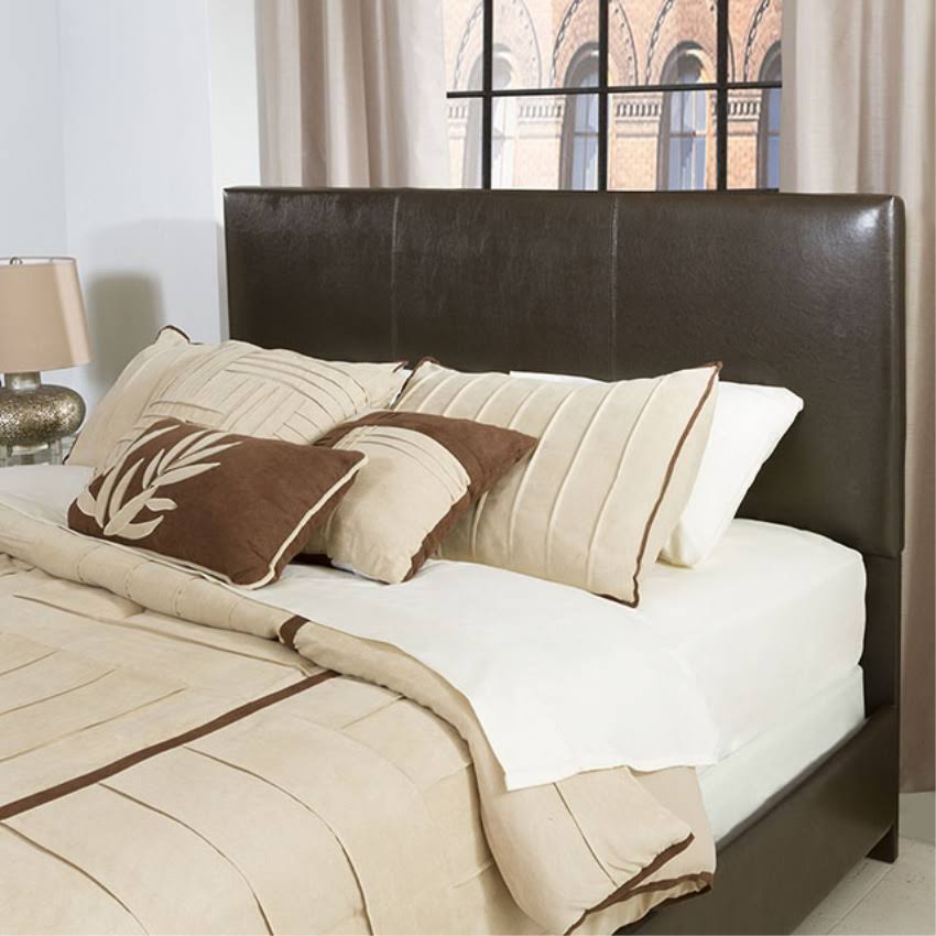 King Headboard in Brown Leatherette Y133
