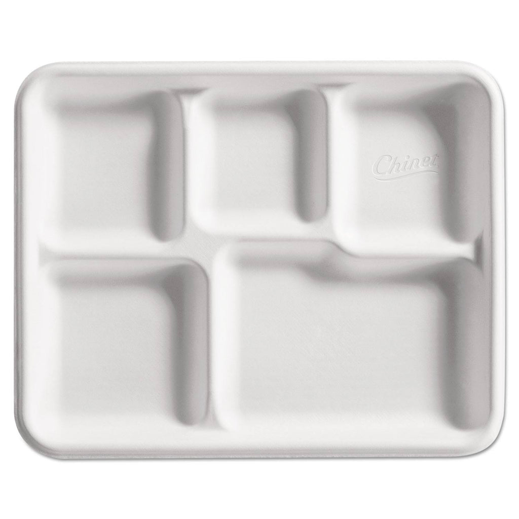 Heavy-Weight Fiber 5-Compartment Café Tray Y3330