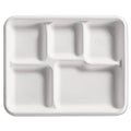 Heavy-Weight Fiber 5-Compartment Café Tray Y3330