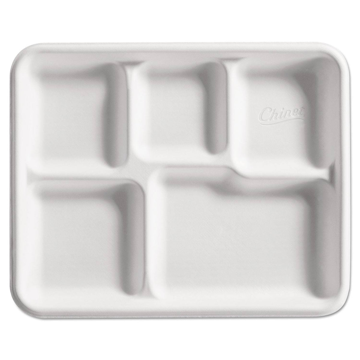Heavy-Weight Fiber 5-Compartment Café Tray Y3330