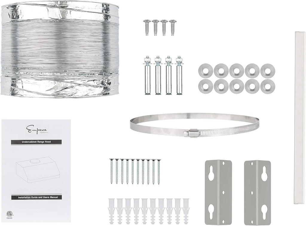 36 Inch Stainless Steel Under Cabinet Range Hood D286